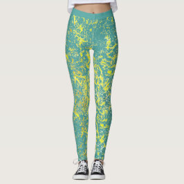 splash yellow leggings