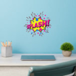 Splash, Yellow Pink Burst, Pop Art 12" Wandaufkleber<br><div class="desc">Splash in Gelb & Rosa - Great Pop Art Wall Decal - - Ändern Sie die Größe dieser Aufkleber durch Ändern der Decal Sheet - 4 Größen - von 12" x 12" auf 36" x 36" - Diese sind auf einem transparenten Hintergrund gedruckt, Sie können aber auf einen halbrunden oder...</div>