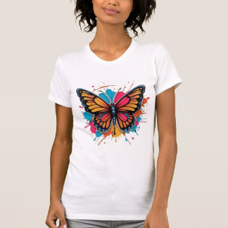 splashing butterfly T-Shirt