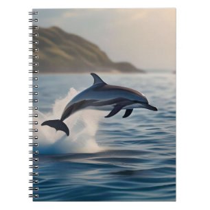 Splashing Leaping Dolphin: Ein Tanz der Freude im Notizblock