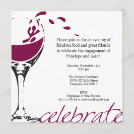 Splashing Merlot-Party Einladung