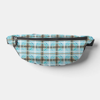 SplashPlaid Brown Fanny Pack Bauchtasche