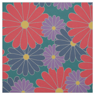 Splashy Fall Floral Fabric Stoff