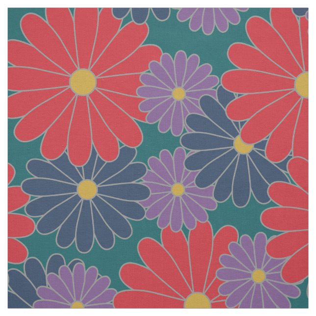 Splashy Fall Floral Fabric Stoff (Muster)
