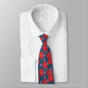 Splashy Fall Floral Krawatte