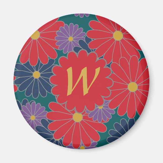 Splashy Fall Floral Magnet (Vorne)