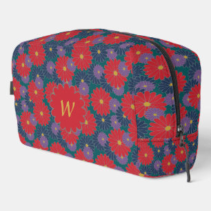 Splashy Fall Floral Waschbeutel