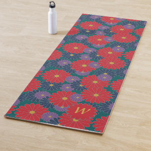 Splashy Fall Floral Yoga Mat Yogamatte