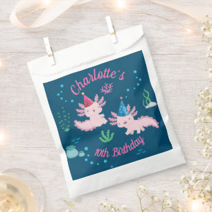 Splashy Fun am Axolotl Geburtstag Geschenktütchen