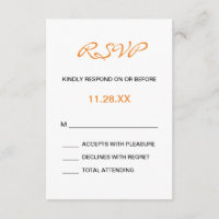 Splashy Monogram Wedding RSVP