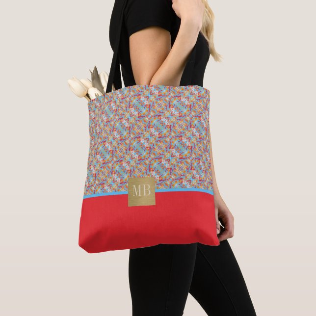 Splashy Red Paint Mit Monogramm (Von Nahem)