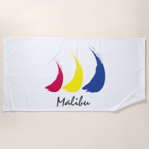 Splashy Sails_Paint-The-Wind_Malibu Strandtuch