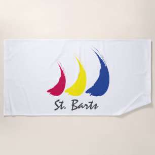 Splashy Sails_Paint-The-Wind_St. Barts Strandtuch