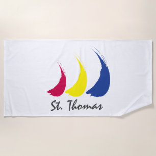 Splashy Sails_Paint-The-Wind_St. Thomas Strandtuch