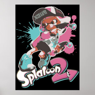 Splatoon 2 klingelnde Girl Poster