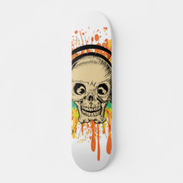 Splatted Skull Skateboard