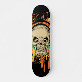 Splatted Skull Skateboard