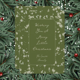Splatter Christmas Card Feiertagskarte