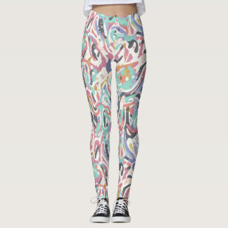 Splatter designed leggings