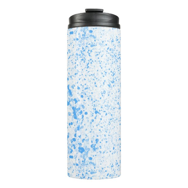 Splatter Texture - Blue Thermosbecher (Vorderseite)