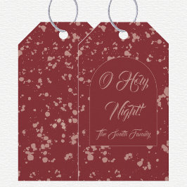 Splatter Weihnachten  Geschenkanhänger