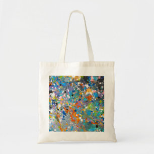 Splattered Farbe Tragetasche