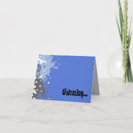 SPLATTERTE Bar Mitzvah Danke Karte