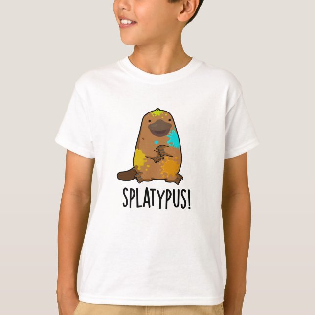 Splatypus Funny Animal Platypus Pub T-Shirt (Vorderseite)