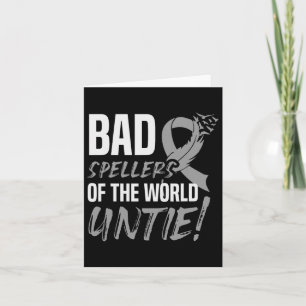 Splellers of the World Untie Dyslexia Awareness 1 Karte