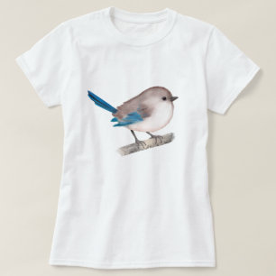 Splendid Fairy Wren Bird auf der Zweigstelle T-Shirt