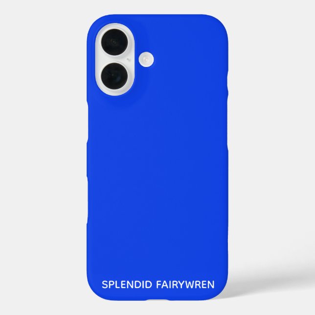 Splendid Fairywren Blue Color Name Case-Mate iPhone Hülle (Rückseite)