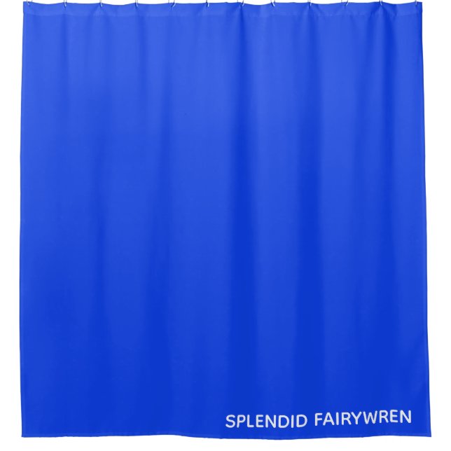 Splendid Fairywren Blue Color Name Duschvorhang (Vorderseite)