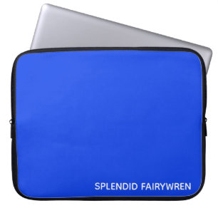 Splendid Fairywren Blue Color Name Laptopschutzhülle