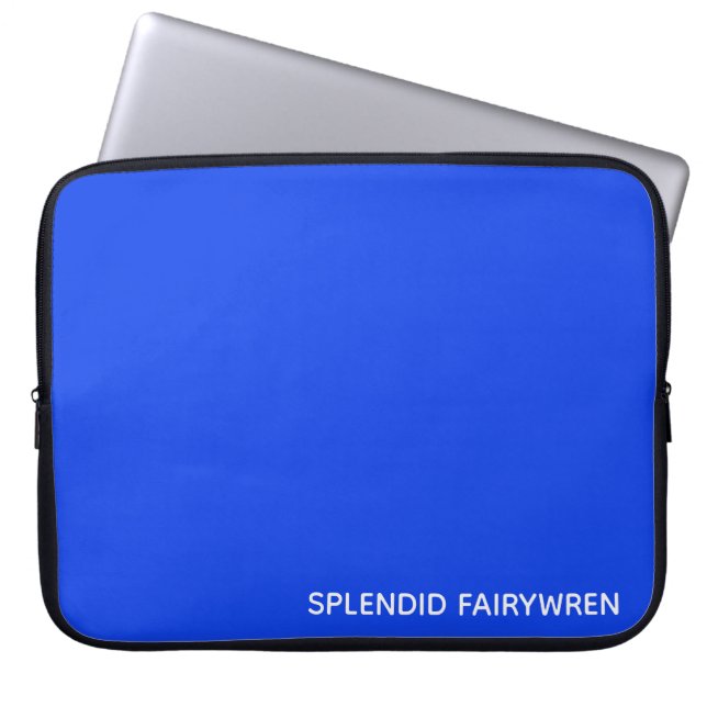 Splendid Fairywren Blue Color Name Laptopschutzhülle (Vorderseite)