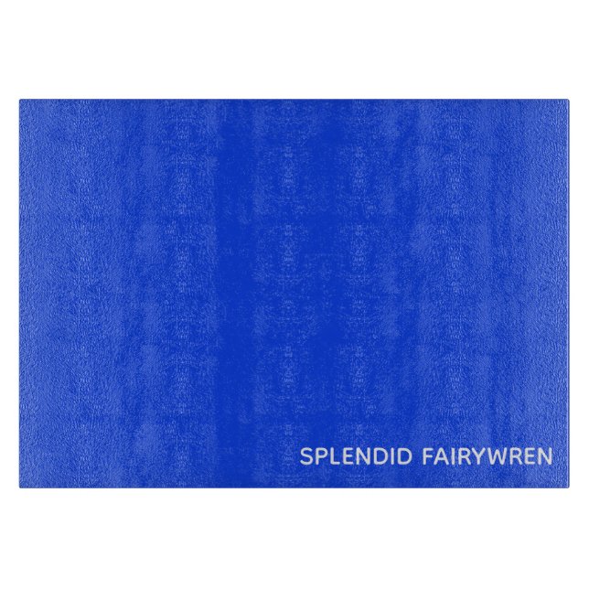 Splendid Fairywren Blue Color Name Schneidebrett (Vorderseite)