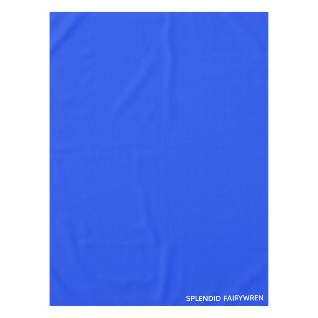 Splendid Fairywren Blue Color Name Tischdecke (Vorderseite)