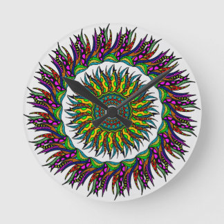 splendid mandala original art design on products runde wanduhr