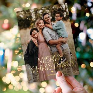 Splendid Mix FOIL Frohe Weihnachtsfotokarte Folien Feiertagskarte