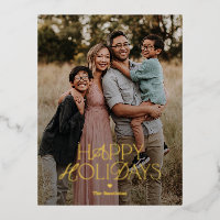 Splendid Mix FOIL Happy Holidays Card Postkarte