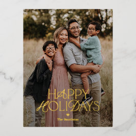 Splendid Mix FOIL Happy Holidays Card Postkarte