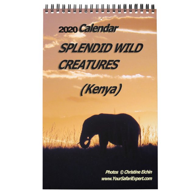 SPLENDID WILD CREATURES - KENYA-Kalender (Single P Kalender (Titelbild)