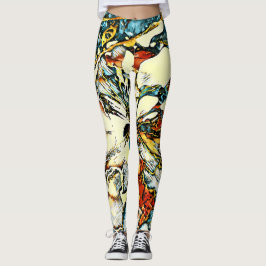 SplendidLee - Abstrakte Demon Print Art Leggings