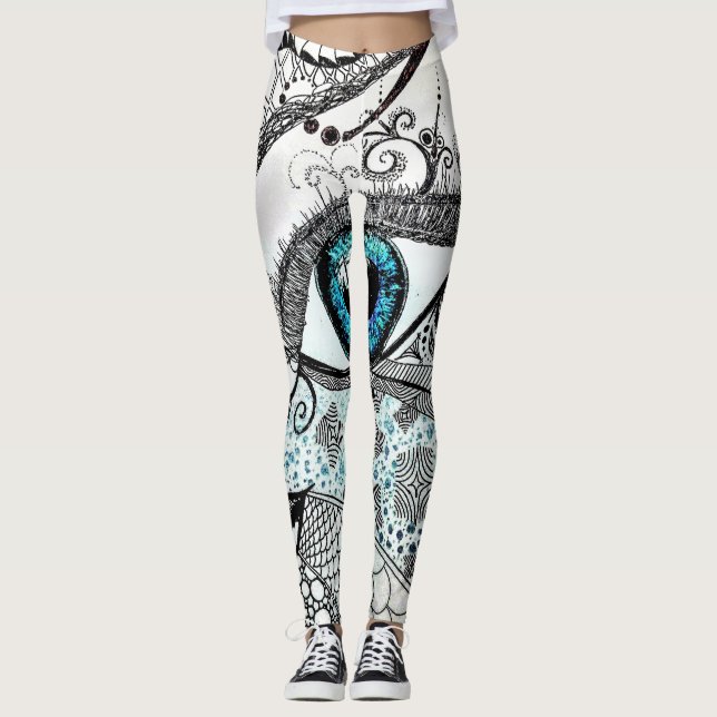 SplendidLee - Leggings für Abstrakte Augenkunst (Vorderseite)