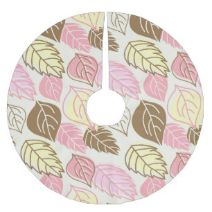 Splendor im Herbst: Nahtloses Muster Polyester Weihnachtsbaumdecke