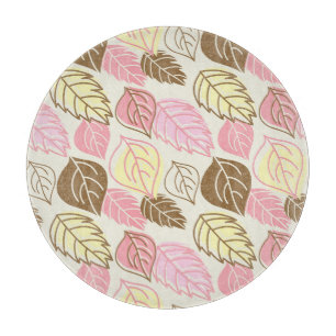 Splendor im Herbst: Nahtloses Muster Schneidebrett