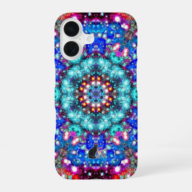 Splendorous Stellar Kaleid iPhone 16 Hülle (Rückseite)