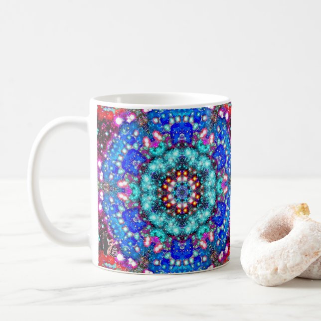Splendorous Stellar Kaleid Kaffeetasse (Mit Donut)