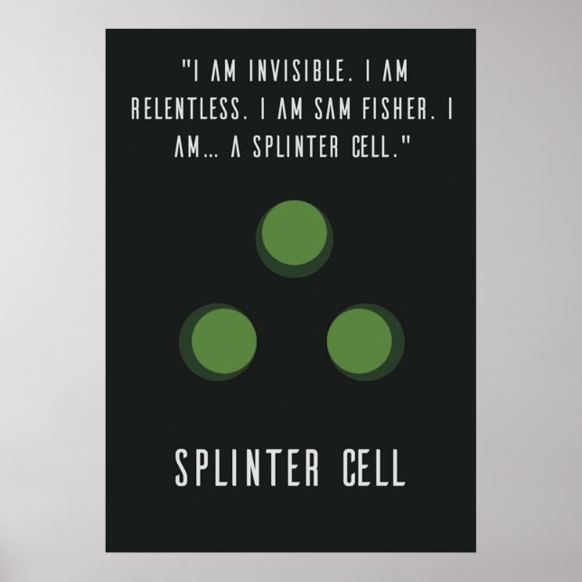 Splinter Cell Sam Fisher Poster (Vorne)