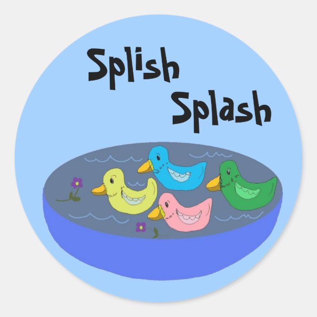 Splish Splash - Aufkleber (Vorderseite)