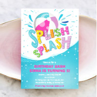 Splish Splash Birthday Bash Girl Pool Party